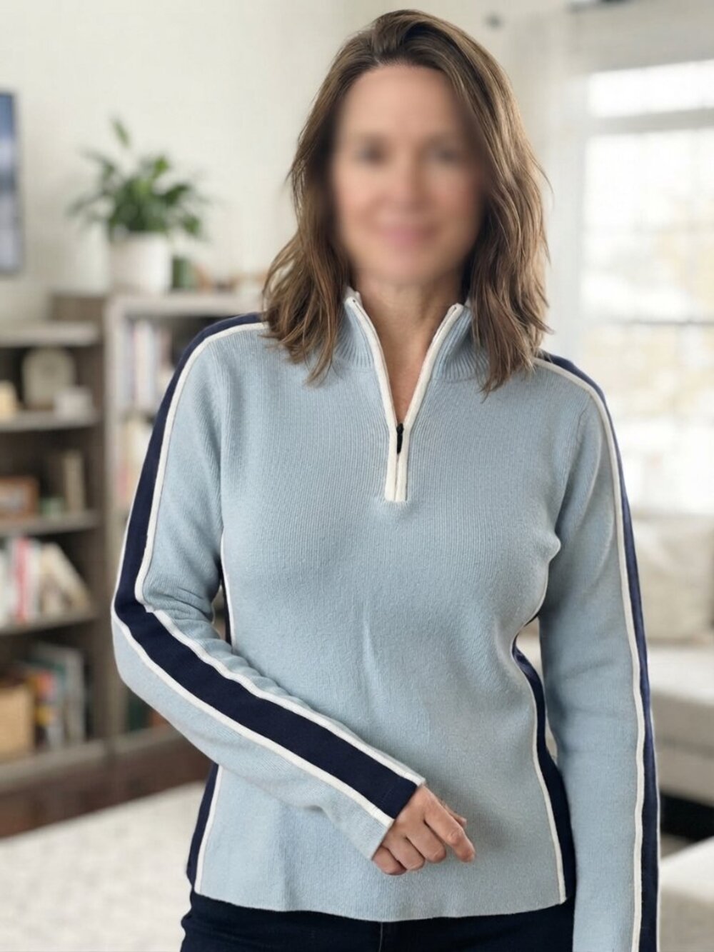 Woman’s Large Knit Sweater Cozy Pullover Long Sleeve Casual Everyday Y2K